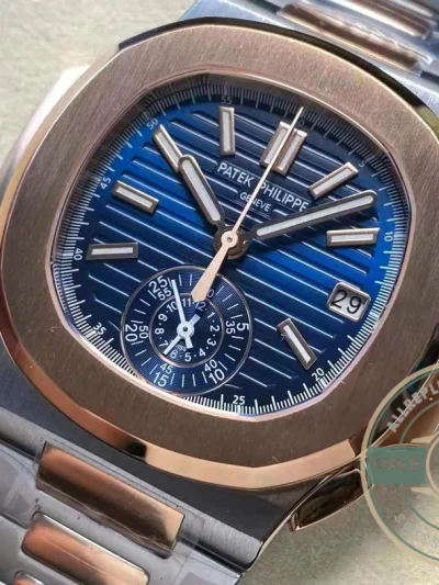 Replica Nautilus 5980/1AR-001 Patek Philippe Flyback chronograph, Date. 40.5 mm, Steel/rose gold - Best Quality Replica Watch
