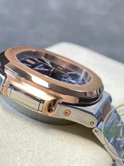 Replica Nautilus 5980/1AR-001 Patek Philippe Flyback chronograph, Date. 40.5 mm, Steel/rose gold - Affordable Super Clone Watch