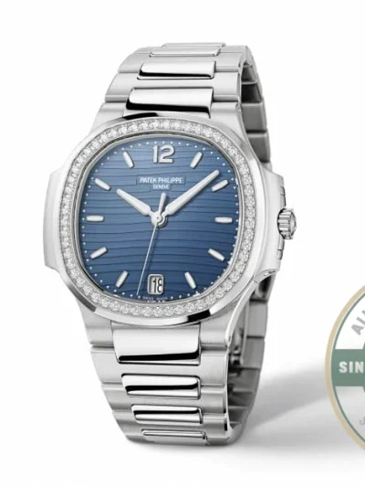 Superclone Nautilus 7118/1200A-001 Patek Philippe “Ladies Automatic” 35.2 mm, Steel, Blue Dial - Swiss-Made Clone Watch