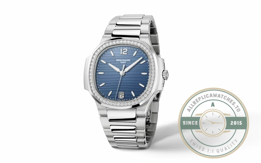 Superclone Nautilus 7118/1200A-001 Patek Philippe “Ladies Automatic” 35.2 mm, Steel, Blue Dial - Swiss-Made Clone Watch