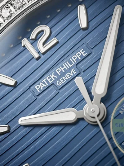 Superclone Nautilus 7118/1200A-001 Patek Philippe “Ladies Automatic” 35.2 mm, Steel, Blue Dial - Luxury Replica Watch