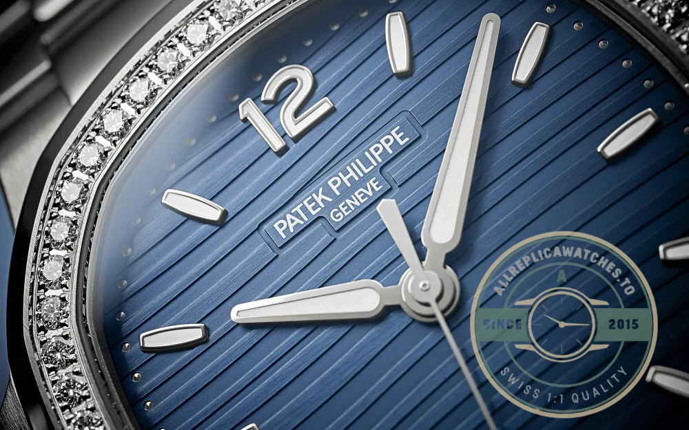 Superclone Nautilus 7118/1200A-001 Patek Philippe “Ladies Automatic” 35.2 mm, Steel, Blue Dial - Luxury Replica Watch