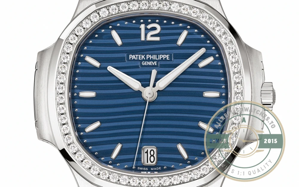 Superclone Nautilus 7118/1200A-001 Patek Philippe “Ladies Automatic” 35.2 mm, Steel, Blue Dial - Luxury Replica Watch