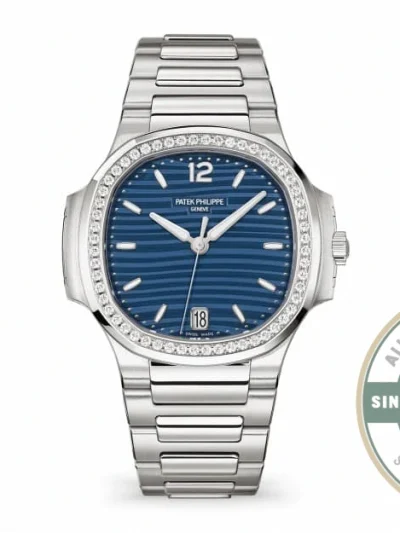 Superclone Nautilus 7118/1200A-001 Patek Philippe “Ladies Automatic” 35.2 mm, Steel, Blue Dial - High-Grade Replica Watch
