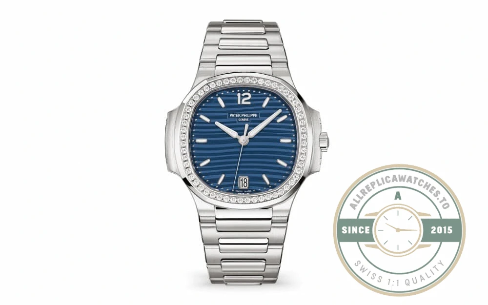 Superclone Nautilus 7118/1200A-001 Patek Philippe “Ladies Automatic” 35.2 mm, Steel, Blue Dial - High-Grade Replica Watch