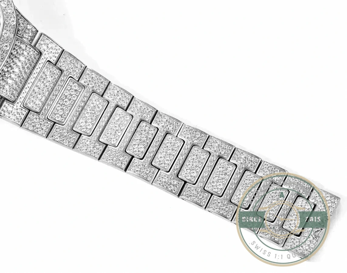 Superclone Nautilus 7118/1450G-001 Patek Philippe “Ladies Automatic” 35.2 mm, White gold - Swiss-Made Clone Watch