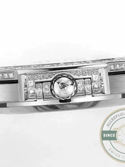 Superclone Nautilus 7118/1450G-001 Patek Philippe “Ladies Automatic” 35.2 mm, White gold - Top-Tier Swiss Replica Watch