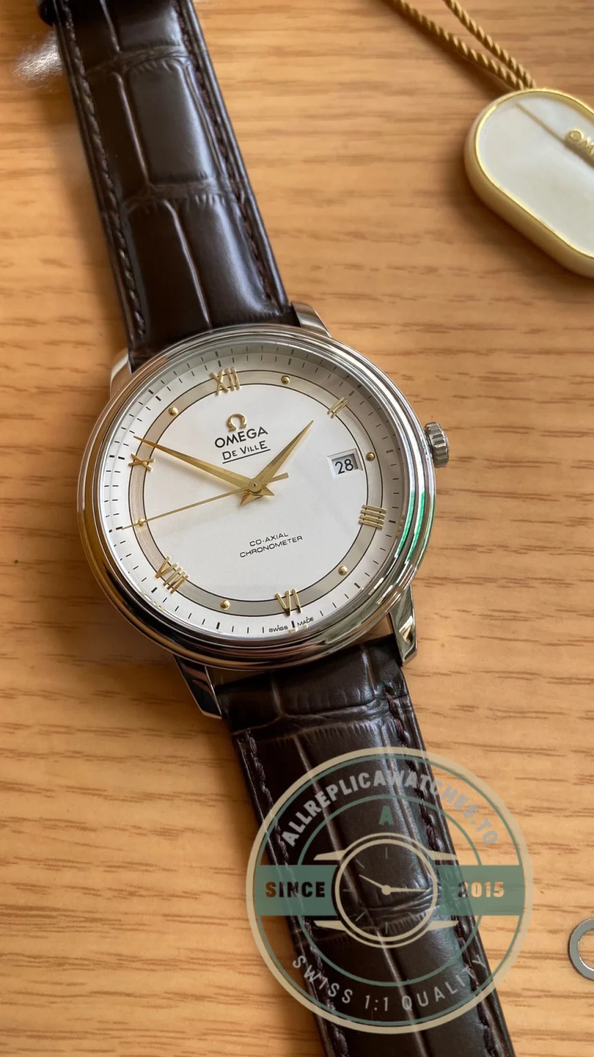 Superclone Omega De Ville Gold 39.5mm 424.13.40.20.02.002 - Affordable Luxury Replica Timepiece