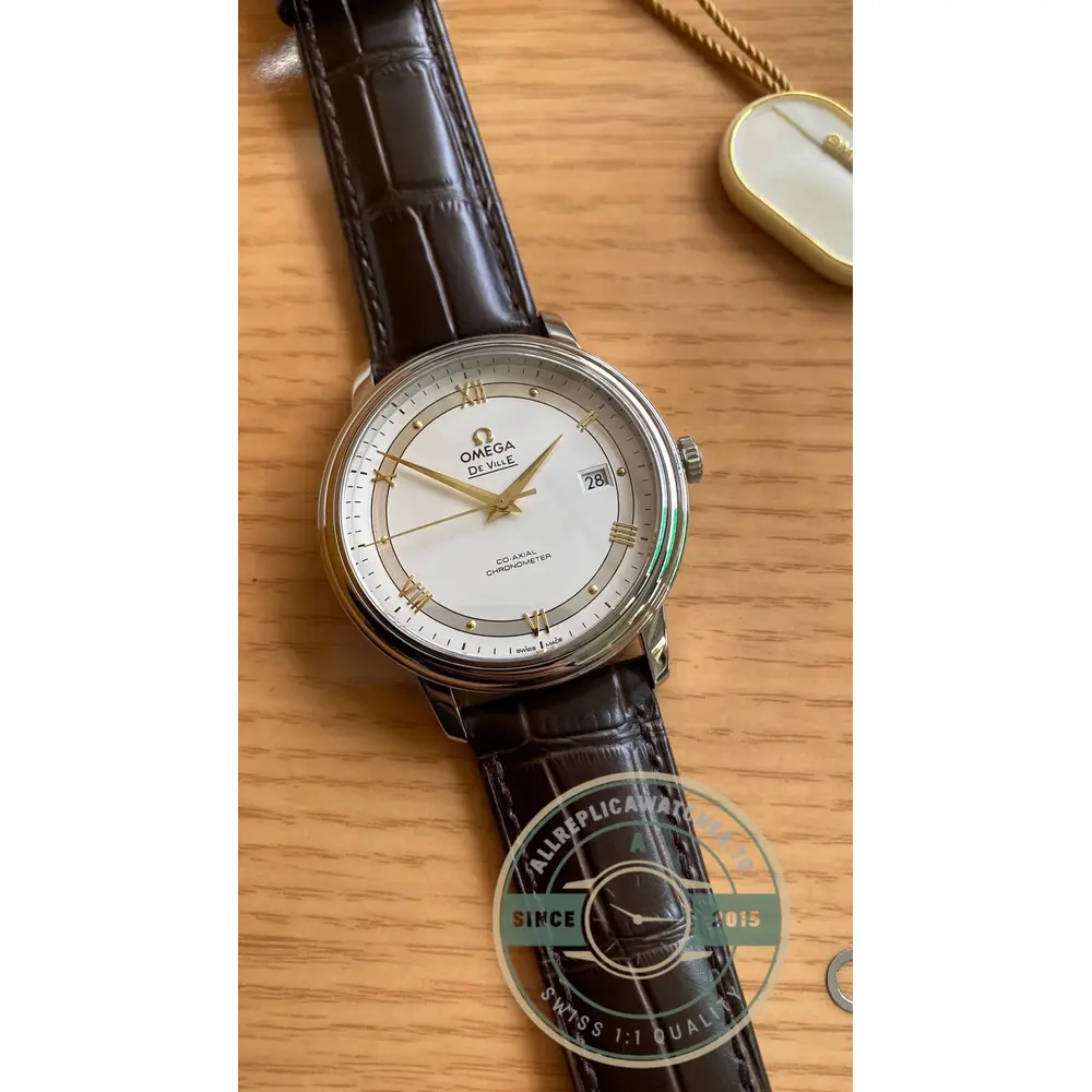 Superclone Omega De Ville Gold 39.5mm 424.13.40.20.02.002 - Affordable Luxury Replica Timepiece