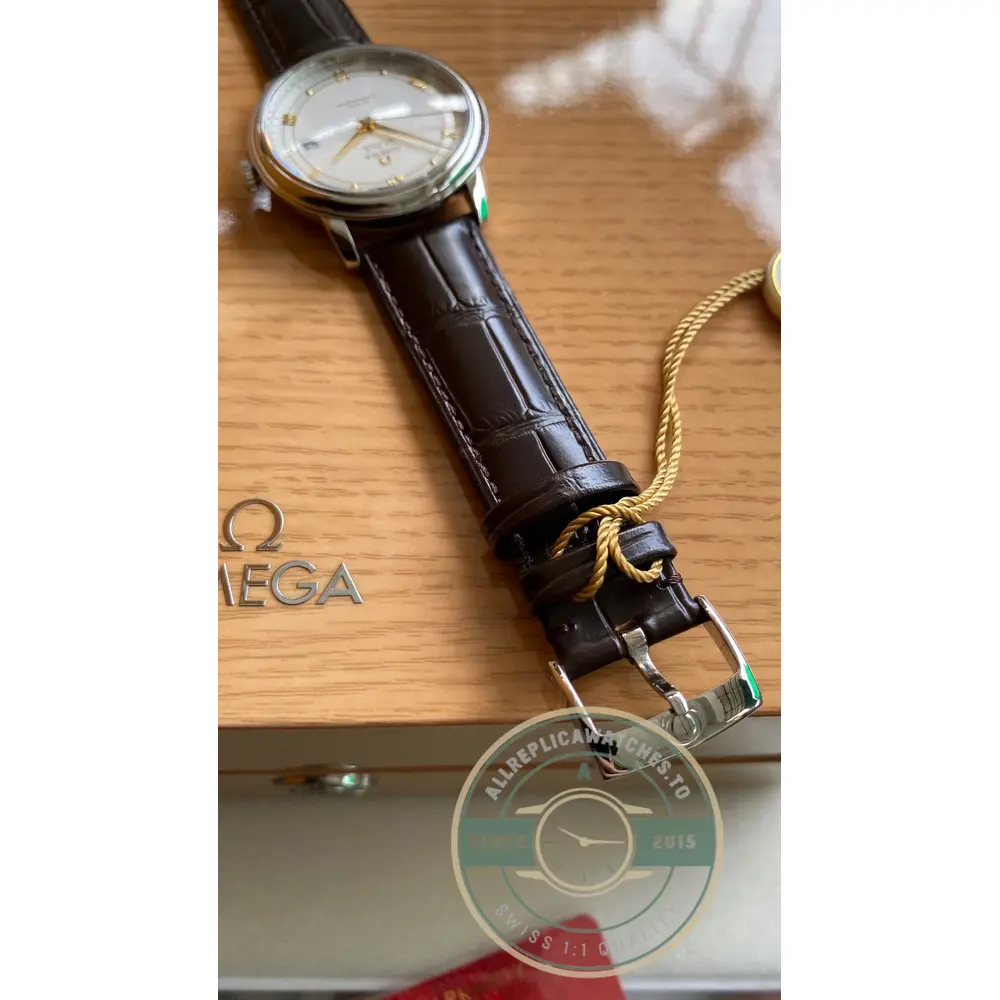 Superclone Omega De Ville Gold 39.5mm 424.13.40.20.02.002 - Affordable Super Clone Watch