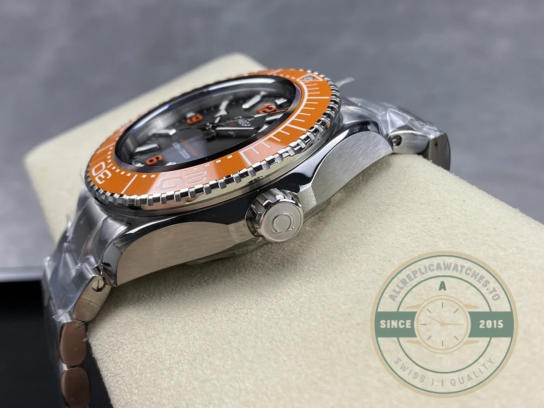 Superclone Omega Planet Ocean 600m ULTRA DEEP, Orange bezel - High-Grade Replica Watch