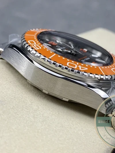 Superclone Omega Planet Ocean 600m ULTRA DEEP, Orange bezel - Swiss-Made Clone Watch