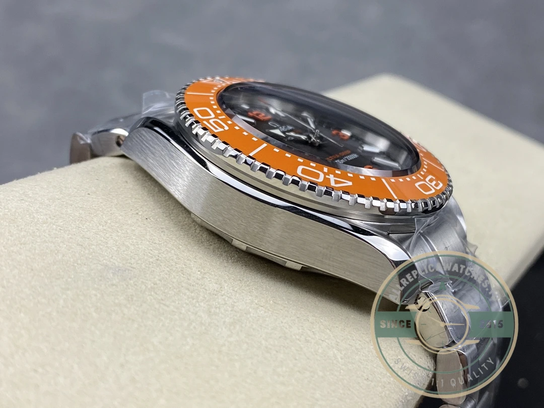 Superclone Omega Planet Ocean 600m ULTRA DEEP, Orange bezel - Swiss-Made Clone Watch