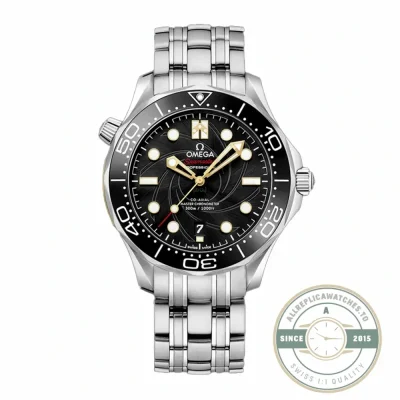 Tropical brown, steel mesh Omega Seamaster 007 replica