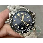 Date window set into the brown dial, super clone Omega Seamaster Diver 300M in stainless steel