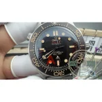 Rated to 300 metres yet lighter on the wrist than steel, titanium Seamaster replica