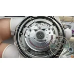 Titanium bracelet brushed across every link, no polished centres, Seamaster clone