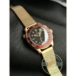 Diver extension built into the clasp of this titanium Omega Seamaster super clone