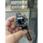 Applied luminous indices across the black dial, super clone Omega Planet Ocean 600M