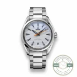Superclone Omega Seamaster Aqua Terra 41mm ref 220.10.41.21.02.001, silver teak dial