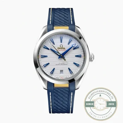 Superclone Omega Seamaster Aqua Terra 41mm ref 220.12.41.21.03.009, blue teak dial