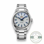 Omega Seamaster Aqua Terra 42mm clone, ref 231.10.42.21.02.005, silver dial and steel bracelet