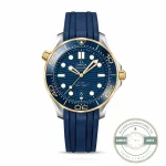Super clone Omega Seamaster Diver 300M 42mm 210.22.42.20.03.001 in steel with Sedna gold accents