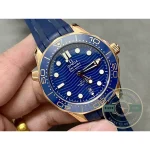 Sedna gold crown and bezel accents against a steel case, super clone Diver 300M