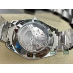 Date display at 6 o'clock on the superclone Omega Aqua Terra 42mm, dial centred
