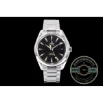 Rated for 150 metres, the black-dial 42mm Omega Seamaster Aqua Terra clone in steel