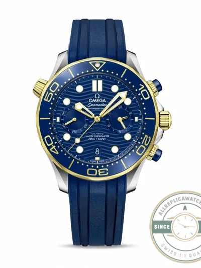 Superclone Omega Seamaster Blue 44mm, Rubber 210.20.44.51.03.001 - Affordable Luxury Replica Timepiece