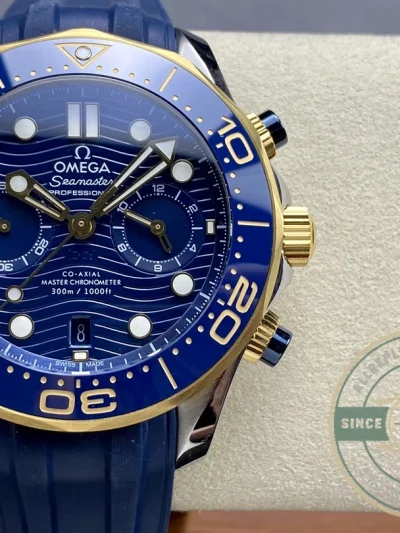 Superclone Omega Seamaster Blue 44mm, Rubber 210.20.44.51.03.001 - Affordable Super Clone Watch