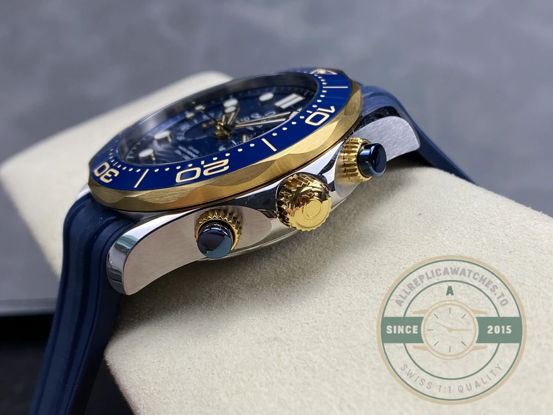 Superclone Omega Seamaster Blue 44mm, Rubber 210.20.44.51.03.001 - High-Grade Replica Watch
