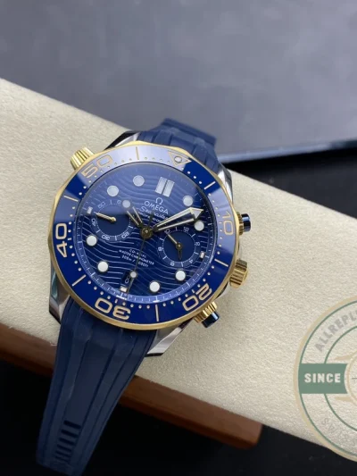 Superclone Omega Seamaster Blue 44mm, Rubber 210.20.44.51.03.001 - Best Quality Replica Watch