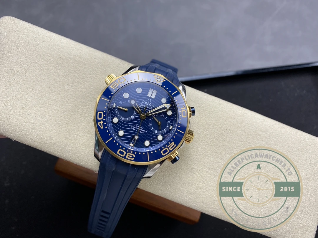 Superclone Omega Seamaster Blue 44mm, Rubber 210.20.44.51.03.001 - Best Quality Replica Watch