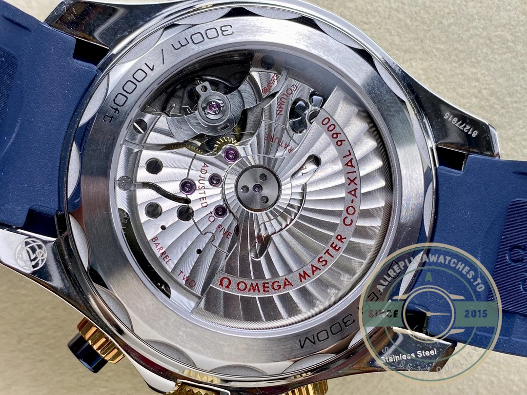 Superclone Omega Seamaster Blue 44mm, Rubber 210.20.44.51.03.001 - Factory Super Clone Watch