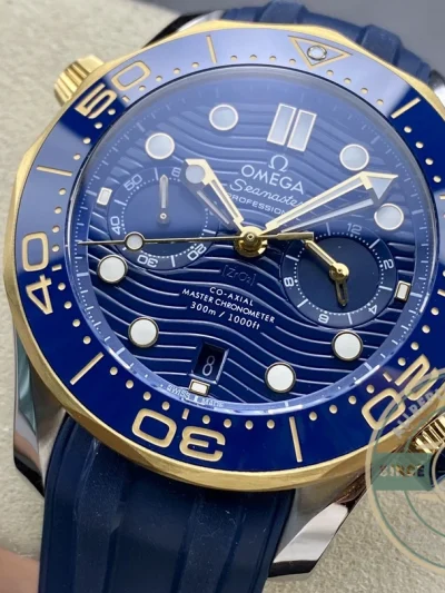 Superclone Omega Seamaster Blue 44mm, Rubber 210.20.44.51.03.001 - Best Quality Replica Watch