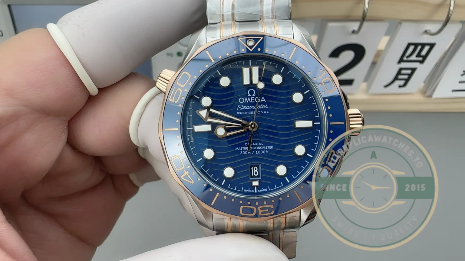 Superclone Omega Seamaster Blue Dial 210.20.42.20.03.002 - 1:1 Swiss Replica Watch