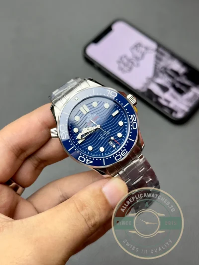 Superclone Omega Seamaster Blue Dial 212.30.41.20.03.001 - 1:1 Swiss Replica Watch