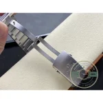 Titanium and gold case construction of this super clone Omega Seamaster 300, lighter than steel