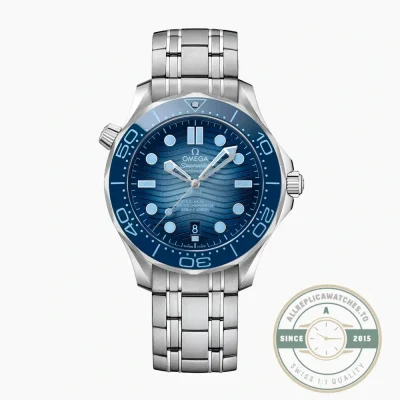 Omega Seamaster Diver 300M 210.30.42.20.03.003 superclone, blue ceramic wave dial in 42mm steel