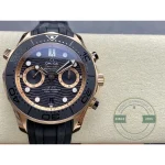 Roughly 16mm of case height gives this Omega Seamaster superclone chronograph real wrist presence