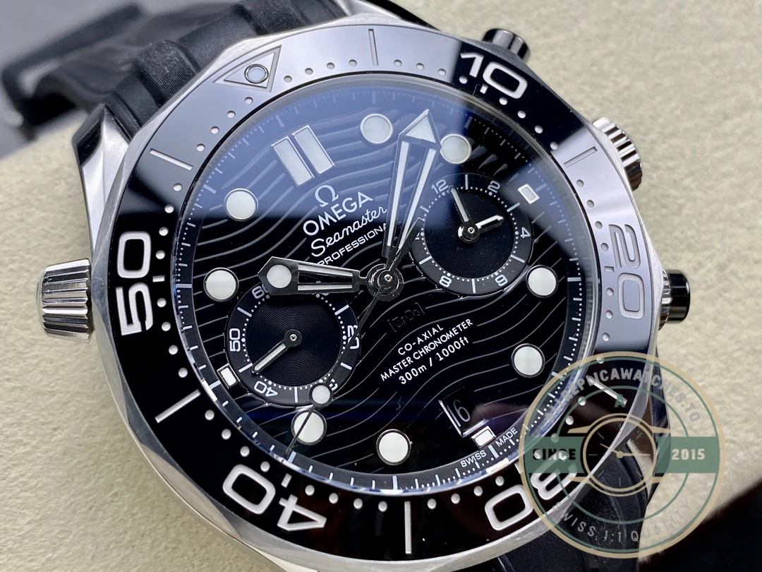 Superclone Omega Seamaster Chronograph Black 210.30.44.51.01.001 - Top-Tier Swiss Replica Watch