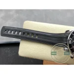 Twelve-hour counter at 9 o'clock beside the wave texture, super clone Omega Diver 300M