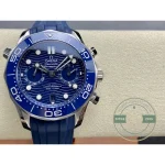 Column-wheel chronograph architecture, clone 9900 automatic, 48-hour reserve, Omega Seamaster 44mm