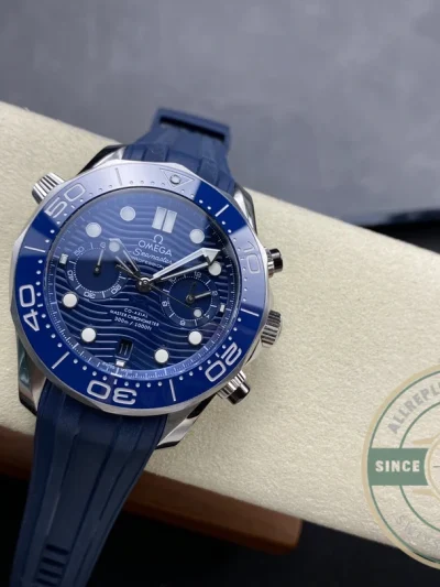 Superclone Omega Seamaster Chronograph Blue 210.30.44.51.03.001 - Affordable Super Clone Watch