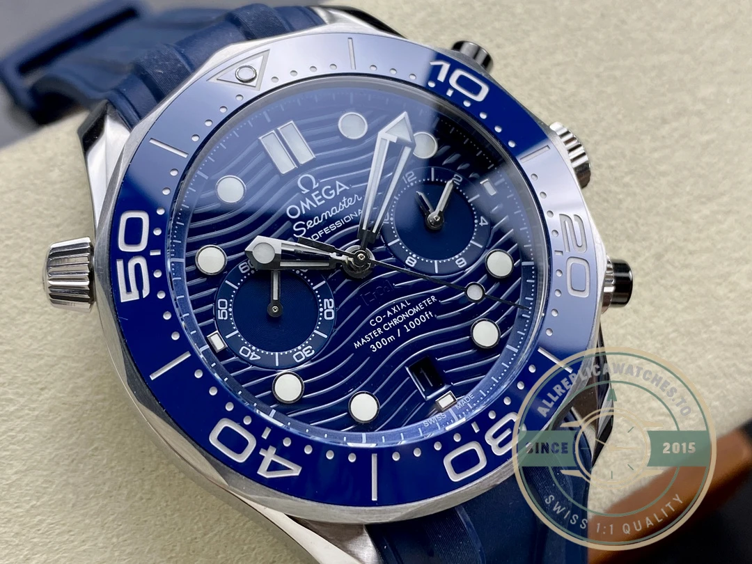 Superclone Omega Seamaster Chronograph Blue 210.30.44.51.03.001 - High-Grade Replica Watch