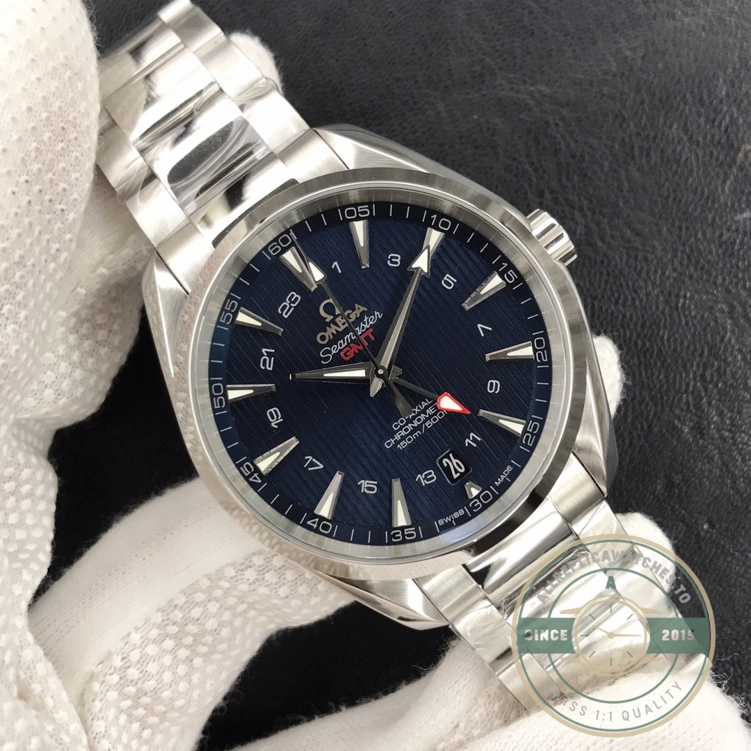 Superclone Omega Seamaster GMT Blue Dial 231.10.43.22.03.001 - Luxury Replica Watch