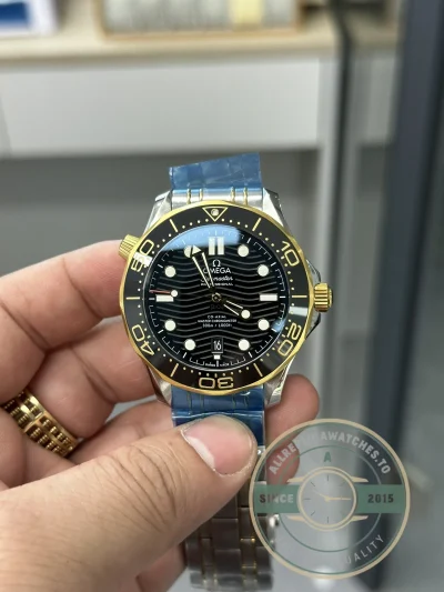 Superclone Omega Seamaster Gold Bezel 210.20.42.20.01.002 - High-Grade Replica Watch