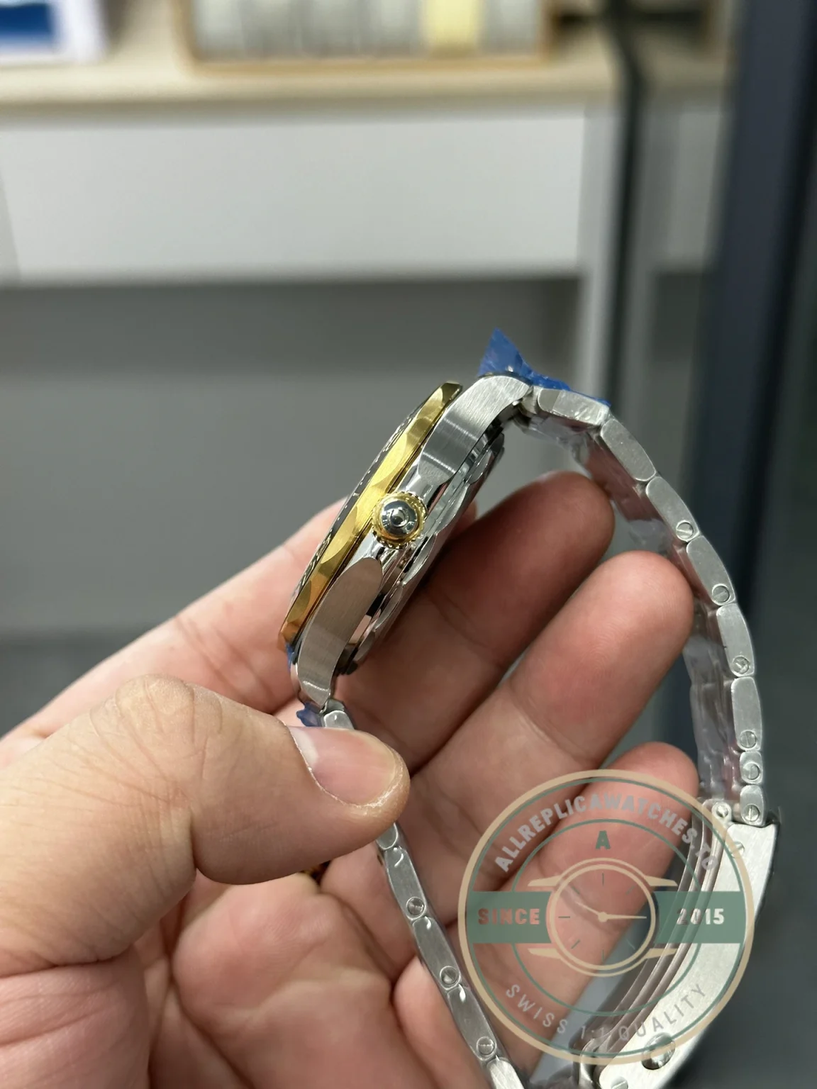 Superclone Omega Seamaster Gold Bezel 210.20.42.20.01.002 - Premium Super Clone Watch